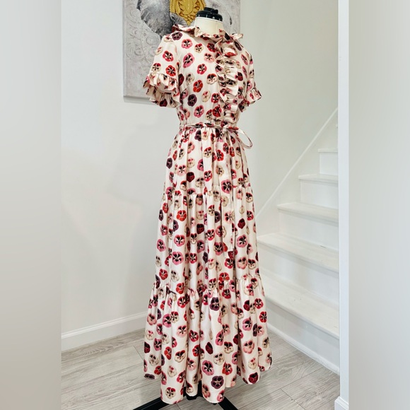 La Doublej Long And Sassy Midi Dress
Micro Pansy in Silk Twill - Picture 5 of 15